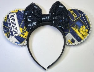 HANDGEMACHTE Mausohren/College/University of Michigan/Wolverines/Kennzeichen - Bild 1 von 6