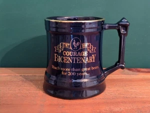 Courage Bicentenary 1787-1987 Ceramic Beer Tankard Pub Bar Breweriana Vintage  - Picture 1 of 6