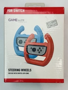Racing Wheels - Twin Pack For Nintendo Switch Red & Blue Game ware Thumb Grips - Picture 1 of 6
