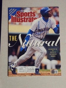 Ken Griffey Jr. "The Natural" Autographed Sports Illustrated Beckett COA - Picture 1 of 5