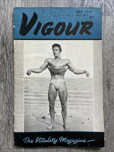 RARE VIGOUR British Bodybuilding Magazine JOHN RODGERS JULY 1947 VOLUME 2 NO 7 - Picture 1 of 20