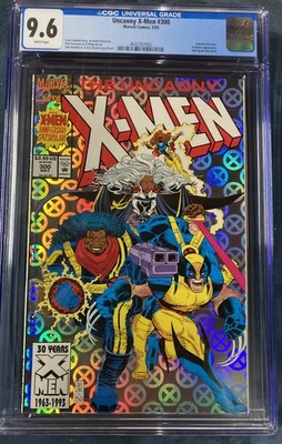 Uncanny X-Men #300 (Marvel Comics 5/93) CGC 9.6 WHITE Pages Anniversary Foil Ed - Image 1 of 3