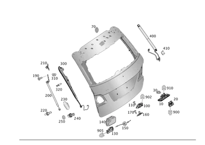 Оригинальный дверной замок Mercedes-Benz 204-740-13-00 - Изображение 1 из 2