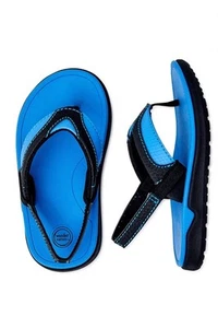 NWT Wonder Nation Toddler Boys Sport Flip-Flops Blue Size 5-6 Beach - Picture 1 of 4