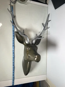 Metall Wandhalterung Hirschkopf Hirschkopf Skulptur Figur Deko Wandstatue - Bild 1 von 17