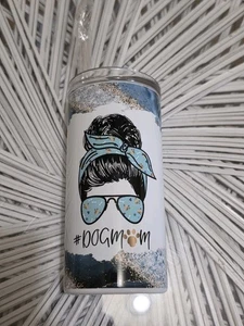 Dog Mom Thermal Tumbler 20oz Insulated Stainless Steel - Picture 1 of 4