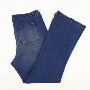 Indigo Fusion Damen 16 High Waist Flare Recycled Denim Jeans - Bild 1 von 11