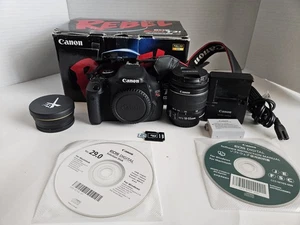 Canon EOS Rebel T3i 18MP Digital Camera Kit w/ EF-S 18-55mm II Lens & Macro Lens - Picture 1 of 14