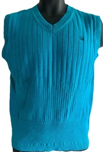 Sean John Sweater Vest Teen Youth Large 14 16 Teal Business Casual Boy Clothing - Picture 1 of 10