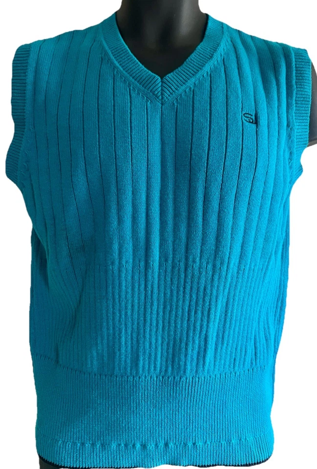 Sean John Suéter Chaleco Adolescente Juvenil Grande 14 16 Verde azulado Negocios Informal Niño Ropa Foto 1 de 4