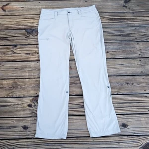 Eddie Bauer Womens Travex Flexion Stretch Khaki Pants Size 16 - Picture 1 of 10