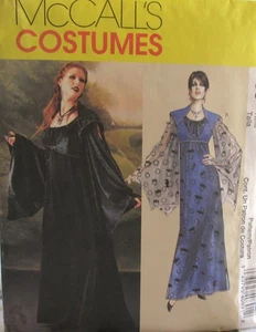 McCalls Kostüm 4089 Damen 10-16 Gothic Vampir Königin Hexenkleid Muster ungeschnitten - Bild 1 von 2