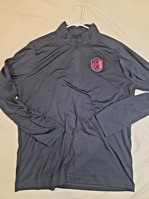 Pullover para hombre Antigua MLS St. Louis City SC con cremallera de cuarto - grande nuevo con etiquetas Foto 1 de 4