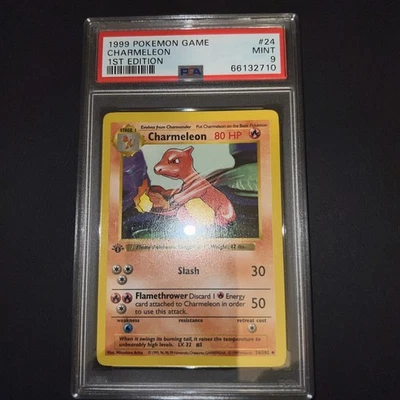 Pokemon Charmeleon Base Set Shadowless 1st Edition PSA 9 - Image 1 of 4