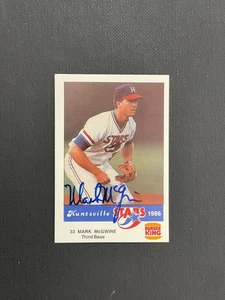 Burger King Huntsville Stars Mark McGwire 1986 raro de colección completo automático radiocontrol B - Imagen 1 de 7