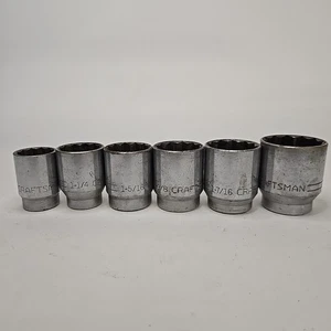 Vintage Craftsman 3/4" Drive 12pt Sockets -V- Series Made in USA Lot Of 6 - Picture 1 of 3