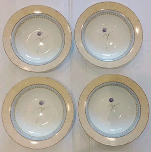 Debenhams Enchanted Garden Bowls X4 8 1/2 Inch 21.5cm Diameter Heritage Mint A - Picture 1 of 13