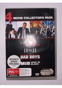 DVD: MIB + The Pursuit of Happyness + Bad Boys + Hitch - Will Smith 4 Movie Pack - Picture 1 of 6