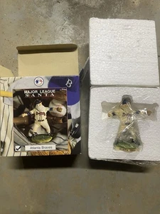 Major League Baseball Atlanta Braves Santa Ornament New In Box - Picture 1 of 1