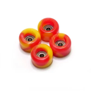 FlatFace Fingerboard LE G4 Wheels - Ketchup and Mustard Swirl - Picture 1 of 1