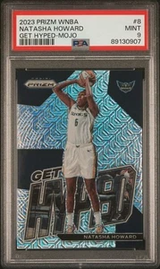 Panini Prizm WNBA 2023 Get Hyped Mojo Prizm/25 Natasha Howard #8 PSA 9 POP 1 - Imagen 1 de 3