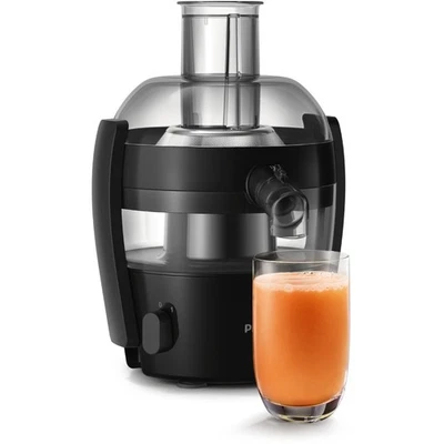 Philips Viva Collection centrifugal juicer, 1.5L, 500 W, black (HR1832/01) - Image 1 of 4