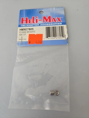 HMXE7805 HELIMAX FLYBAR WEIGHTS AXE CP  (3 PACKS) - Image 1 of 2