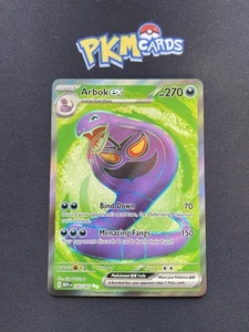 Juego de cartas coleccionables Pokémon Arbok 151 185/165 LP ultra raro. - Imagen 1 de 3