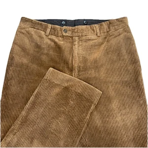 J Peterman Corduroy Wide Wale Pants Duca Visconte Di Mondrone Men’s 36x24 Brown - Picture 1 of 11