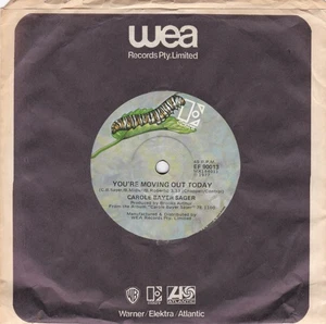 Carole Bayer Sager – You're Moving Out Today - 7" single - Picture 1 of 2