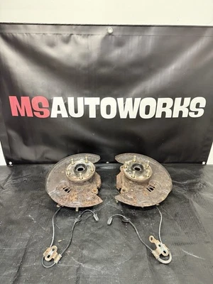 2005-2007 SUBARU WRX STI FRONT SPINDLES KNUCKLES HUBS PAIR 5x114.3 OEM #525182 - Image 1 of 4