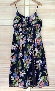 Patrons Of Peace Floral Dress Fully Lined Lightweight Size Large - Picture 1 of 11