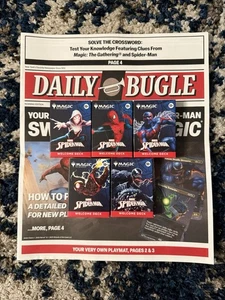 SDCC 2025 Magic The Gathering Spider-Man Komplettsatz (5) mit Spielmatte Zeitung - Bild 1 von 6