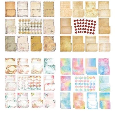 Aesthetic Stationary Paper Set Watercolor Flower Stationery Set for Wedding - image 1 of 4