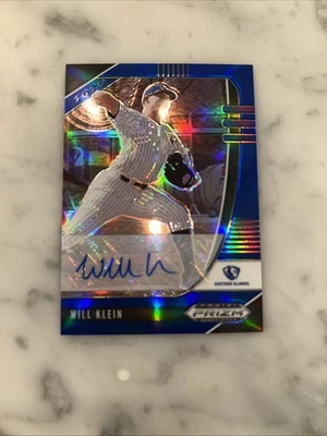 Panini Prizm 2020 selecciones del draft Will Klein azul automático/60 Los Angeles Dodgers Foto 1 de 2