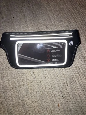 Smart Phone Bally Preto Neoprene Tela Transparente Janela Cintura Fina Pacote - Imagem 1 de 4