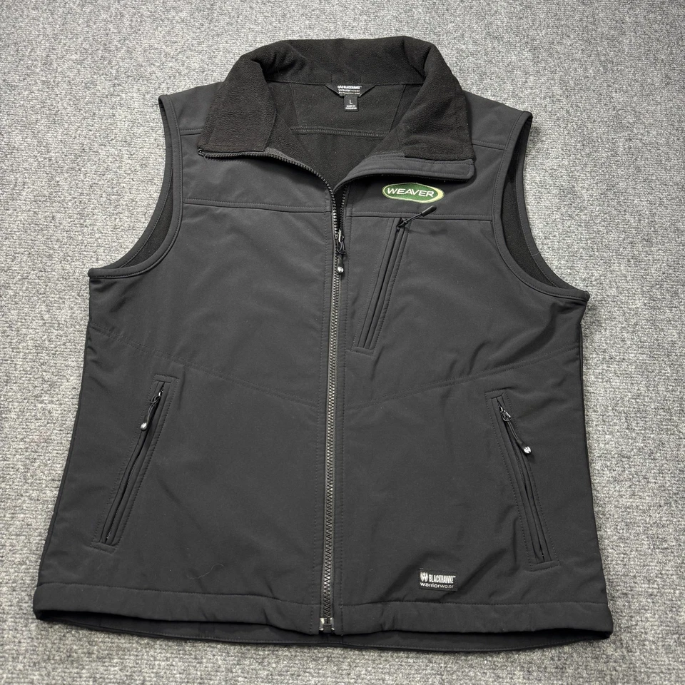 Blackhawk Warrior Wear Vest Mens Large Black Softshell Fleece Lined Weaver - image 1 of 4