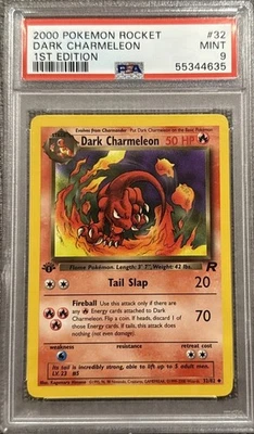 Pokemon - Team Rocket Dark Charmeleon 32/82 First Edition PSA 9 - Image 1 of 2
