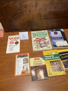 Lot Of 7 Books Spanish Language Learning Phrase Books Beginner Spanish - Bild 1 von 11
