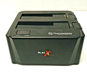 BLACK DUET THERMALTAKE 2.5" / 3.5" SATA HDD ESATA & USB DOCKING STATION ST0014U - Picture 1 of 4