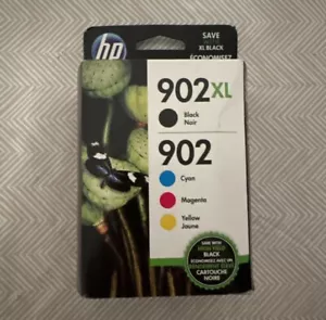 4 Pack HP 902XL & 902 BLACK COLOR Magenta Yellow Cyan Box 902 XL OEM EXP 2024 - Picture 1 of 2