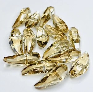 5530 Swarovski Element Crystals 18mm Crystal Golden Shadow Aquiline Beads 15 Pcs - Picture 1 of 1