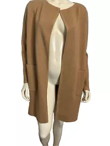 J.Crew Women's Juliette Collarless Cardigan Sweater Tan XS - Picture 1 of 4
