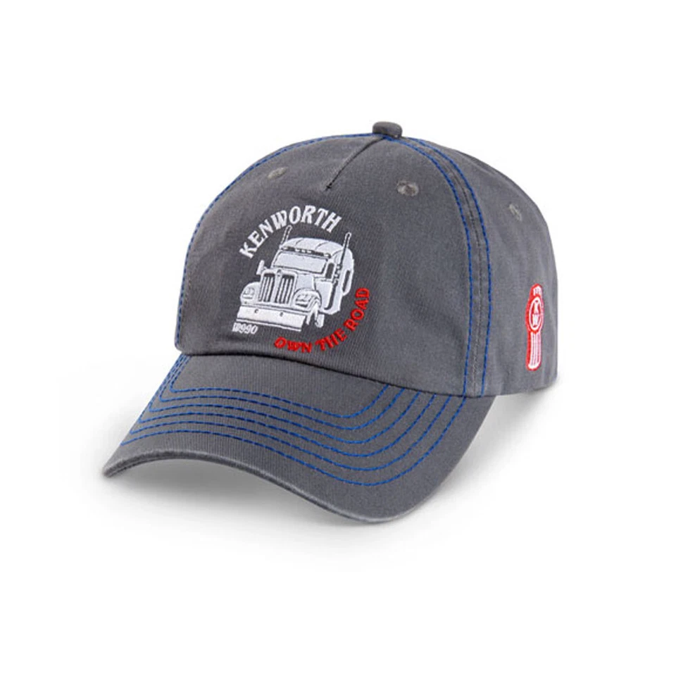 Gorra Kenworth Trucks - Sombrero inclinado gris “OWN The Road” Foto 1 de 1