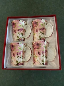 Set of 4 Trent & Dunne Rose Mugs - Picture 1 of 7
