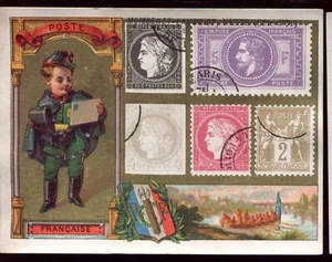 chromo Nuits-Saint-Georges Moissenet-Landriot Mercerie timbre Poste Française - Picture 1 of 2