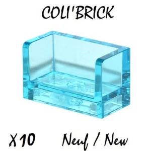 Lego 23969 - 10x Panneaux Panel 1x2x1 - Trans-Light Blue - 35387 35391 NEUF - Imagen 1 de 1