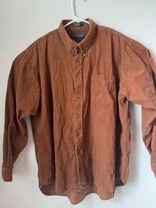 VINTAGE Claybrooke Outdoors Corduroy Shacket Long Sleeve Button Down Men’s 2XL - Picture 1 of 8