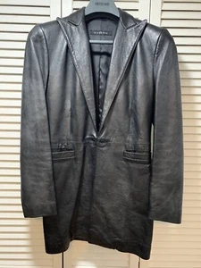 John Richmond 100% Soft Black Leather Women's Jacket Made in Italy - Size 40 - Picture 1 of 11