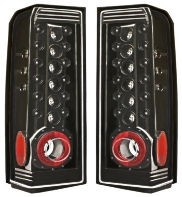 IPCW for 2006-2009 Hummer H3 Bermuda Black LED Tail Lamps Pair LEDT-346CB - Image 1 of 4
